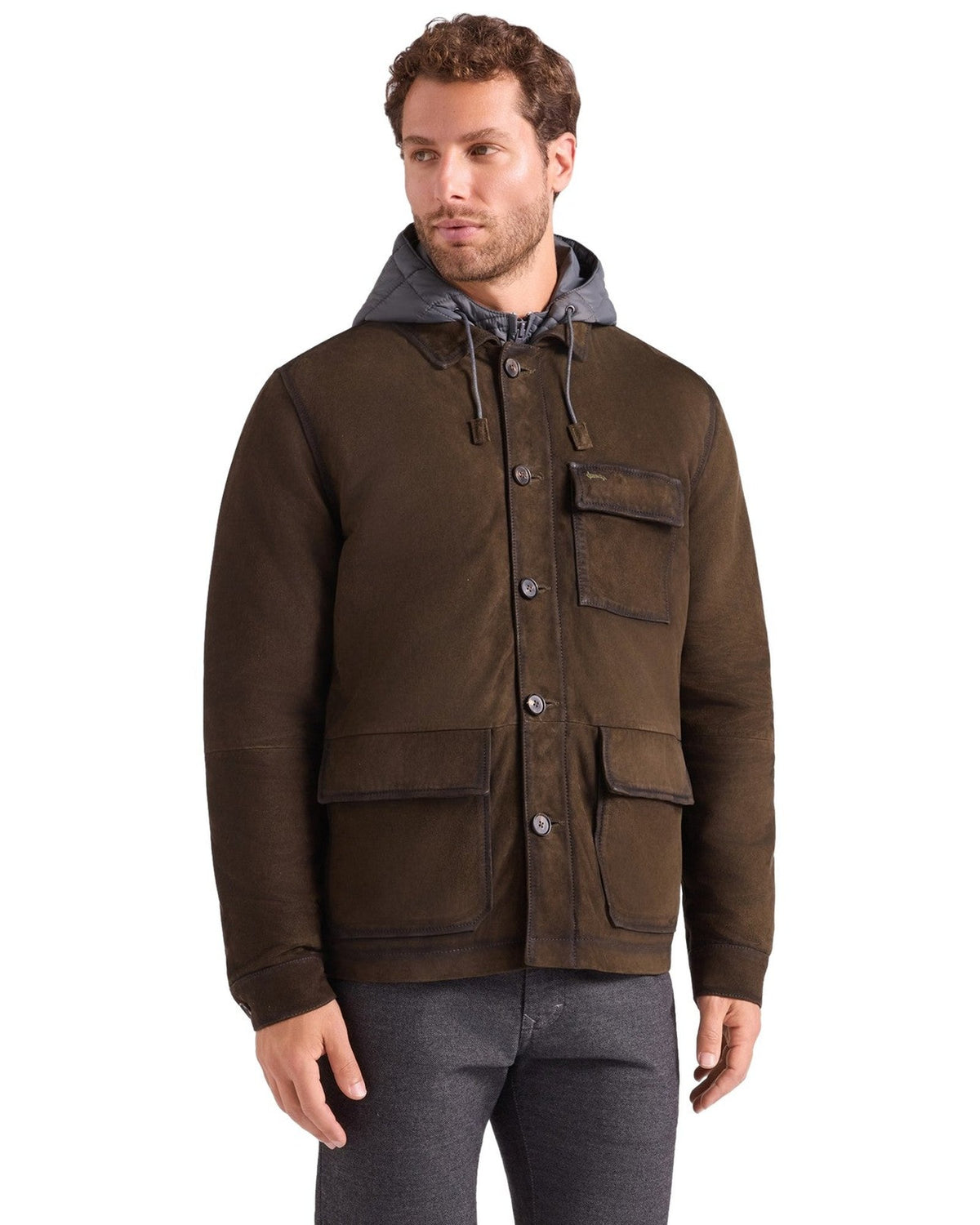 Giubbini Uomo Harmont & Blaine - Capo In Suede P0R055085161 - Verde