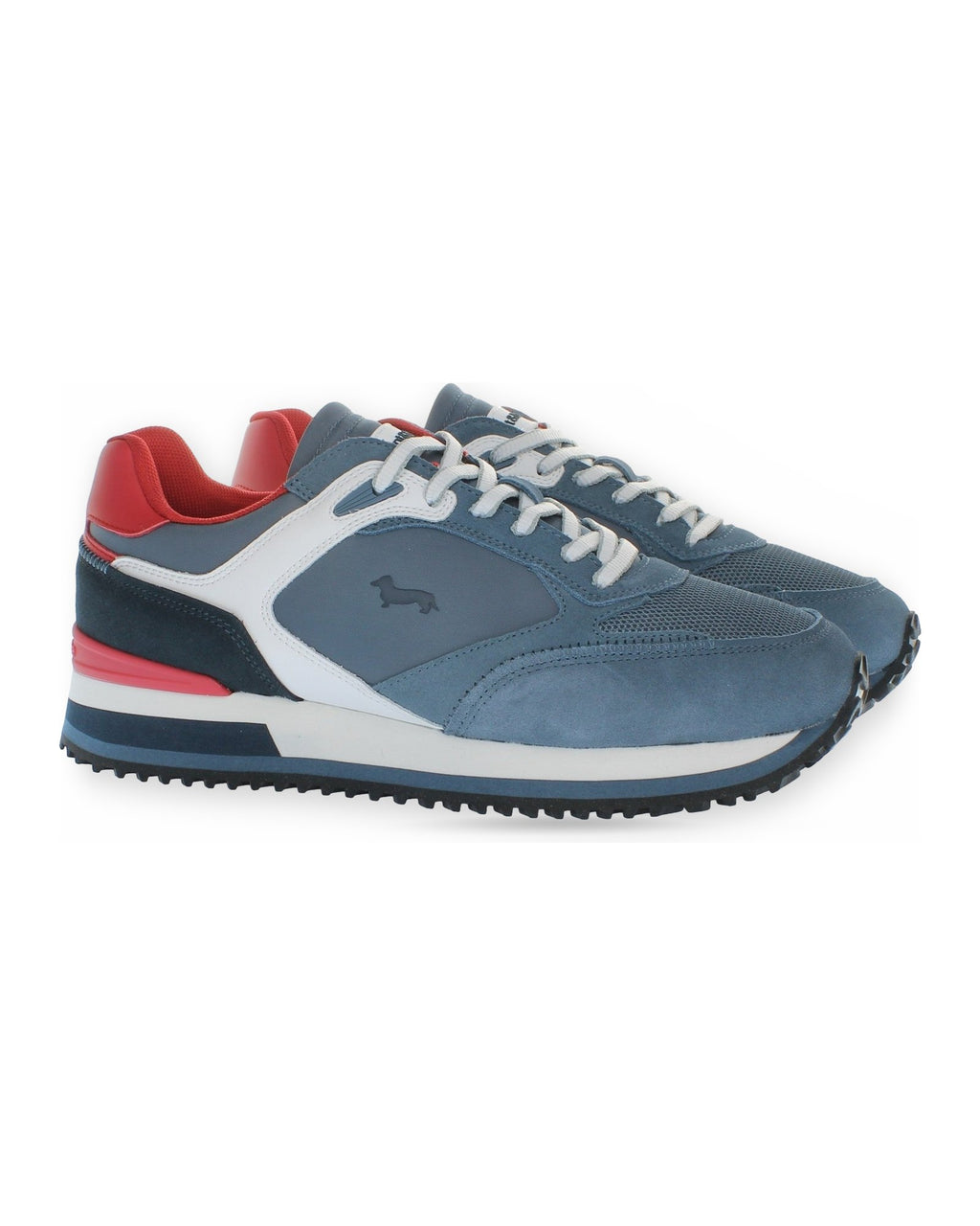 Sneaker Uomo Harmont & Blaine - Scarpa Uomo Camoscio - Tex Fabric - Avio