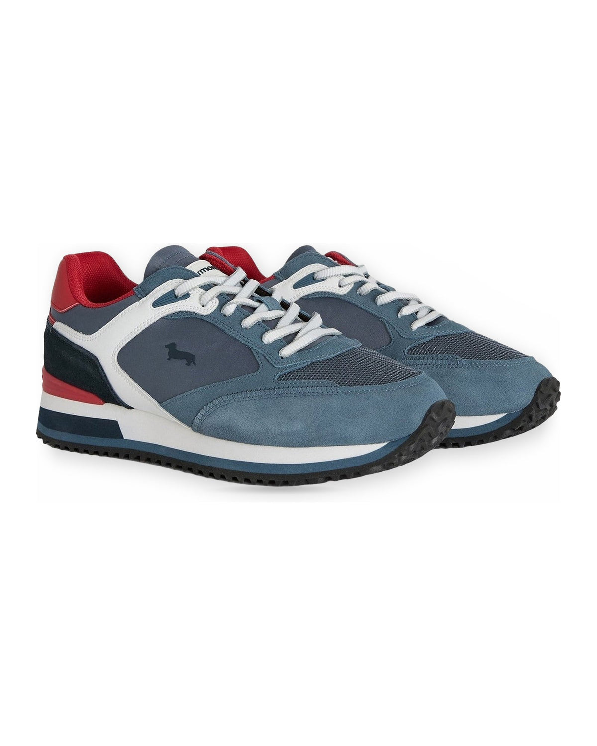 Sneaker Uomo Harmont & Blaine - Scarpa Uomo Camoscio - Tex Fabric - Avio