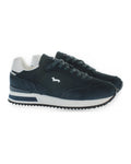 Sneaker Uomo Harmont & Blaine - Scarpa Uomo Camoscio - Tex Fabric - Blu