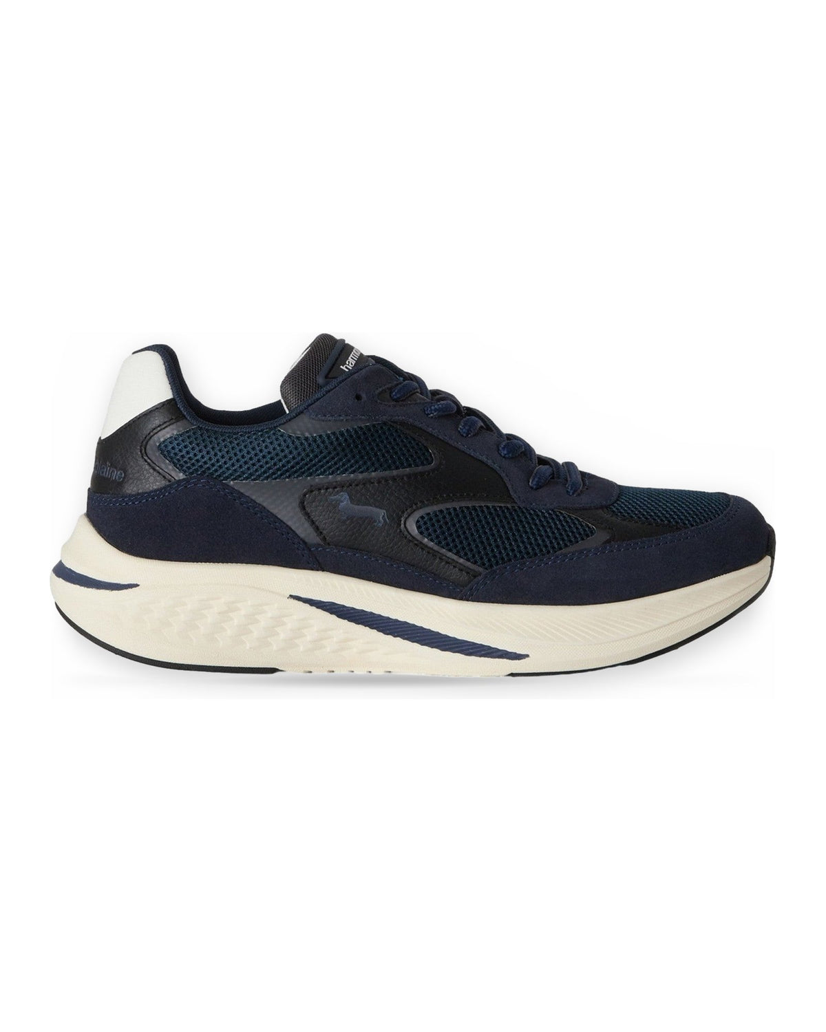 Sneaker Uomo Harmont & Blaine - Scarpa Uomo Camoscio - Tex Fabric E0R014060A60 - Blu