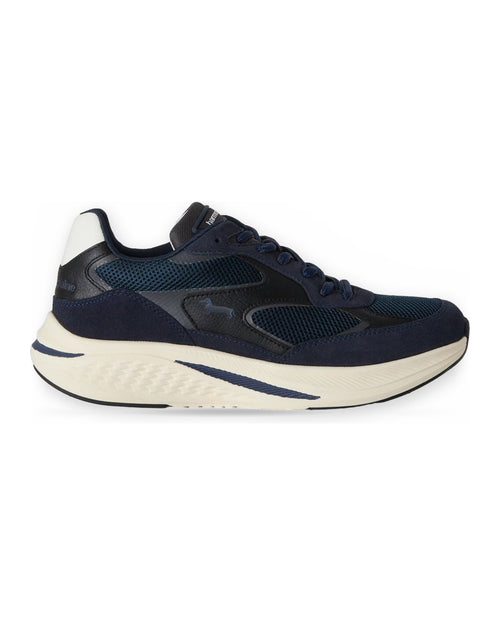Sneaker Uomo Harmont & Blaine - Scarpa Uomo Camoscio - Tex Fabric E0R014060A60 - Blu
