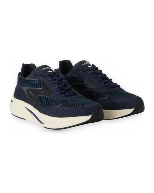 Sneaker Uomo Harmont & Blaine - Scarpa Uomo Camoscio - Tex Fabric E0R014060A60 - Blu