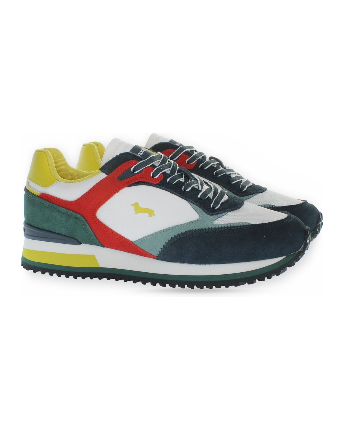 Sneaker Uomo Harmont & Blaine - Scarpa Uomo Camoscio - Tex Fabric - Multicolore