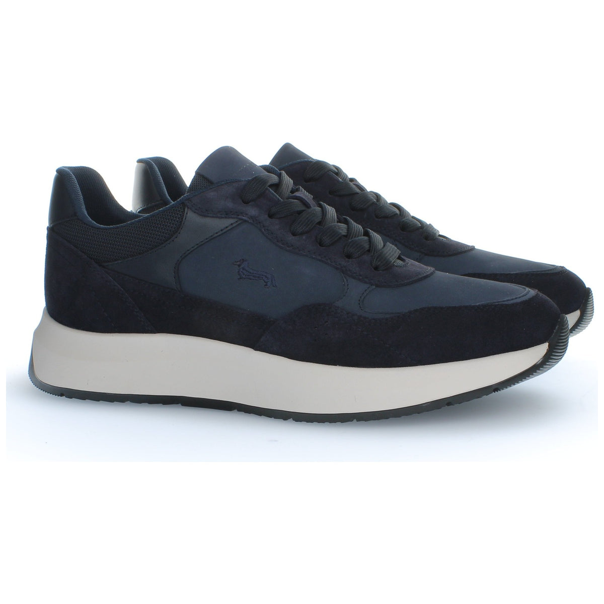 Sneaker Uomo Harmont & Blaine - Scarpa Uomo Camoscio - Nabuk E0R017081BL0 - Blu