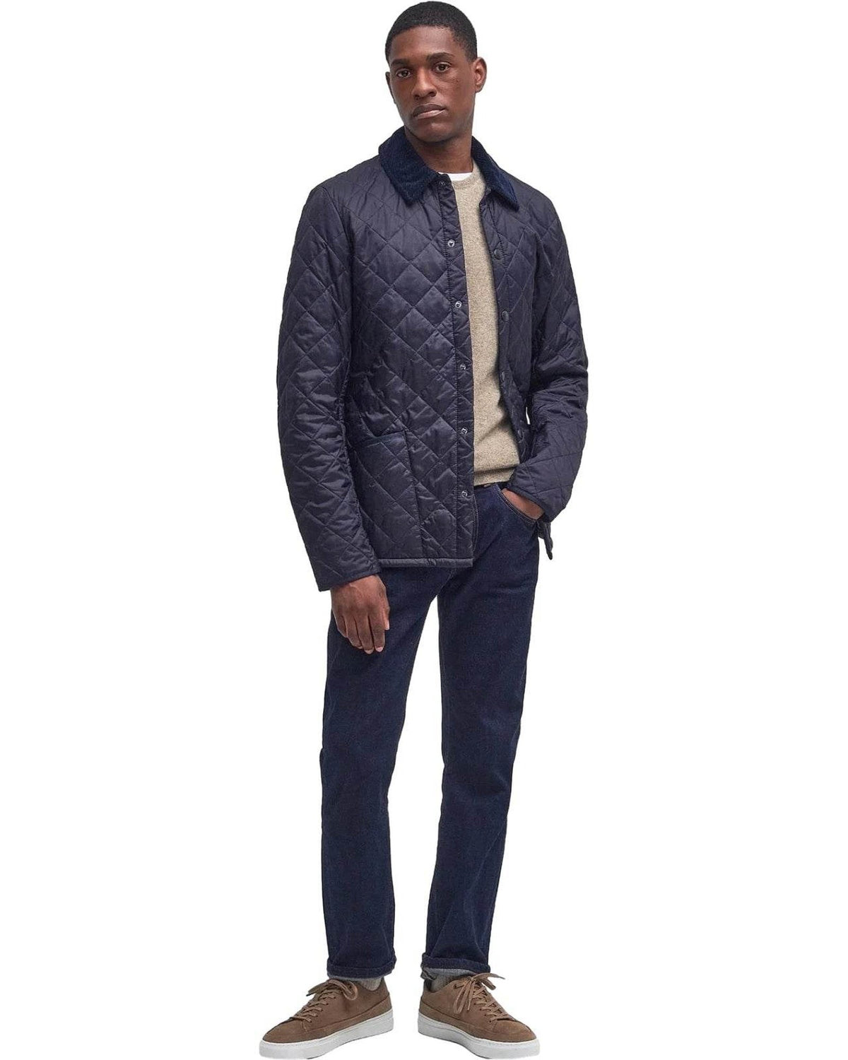 Giubbotti Uomo Barbour - Heritage Liddesdale Quilt - Blu