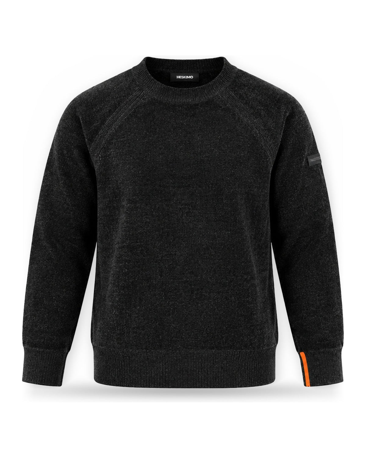 Maglioni Uomo Heskimo - Girocollo F.7 Ciniglia - Nero