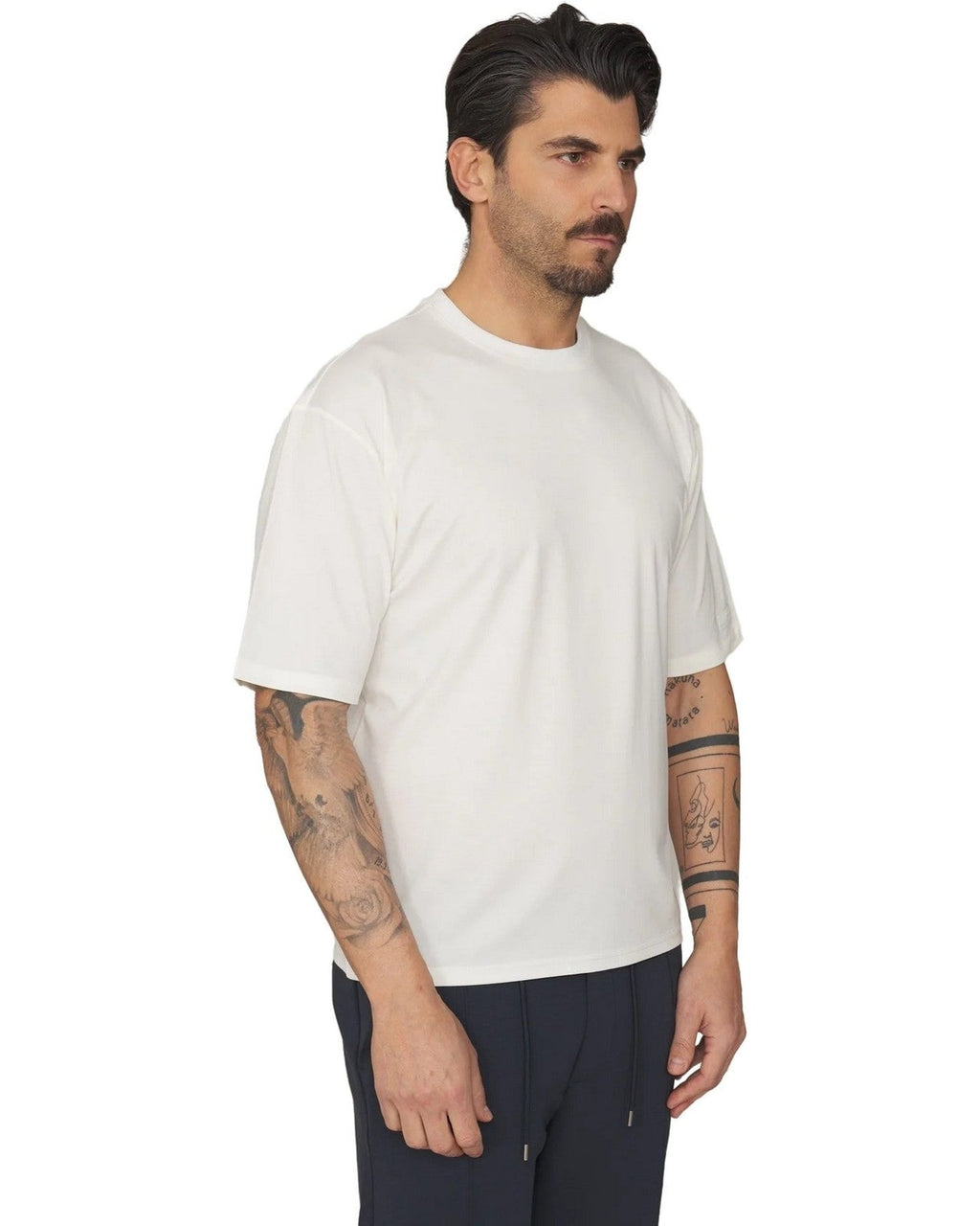 T-shirt Uomo Heskimo - T-Shirt No Iron Silk - Bianco