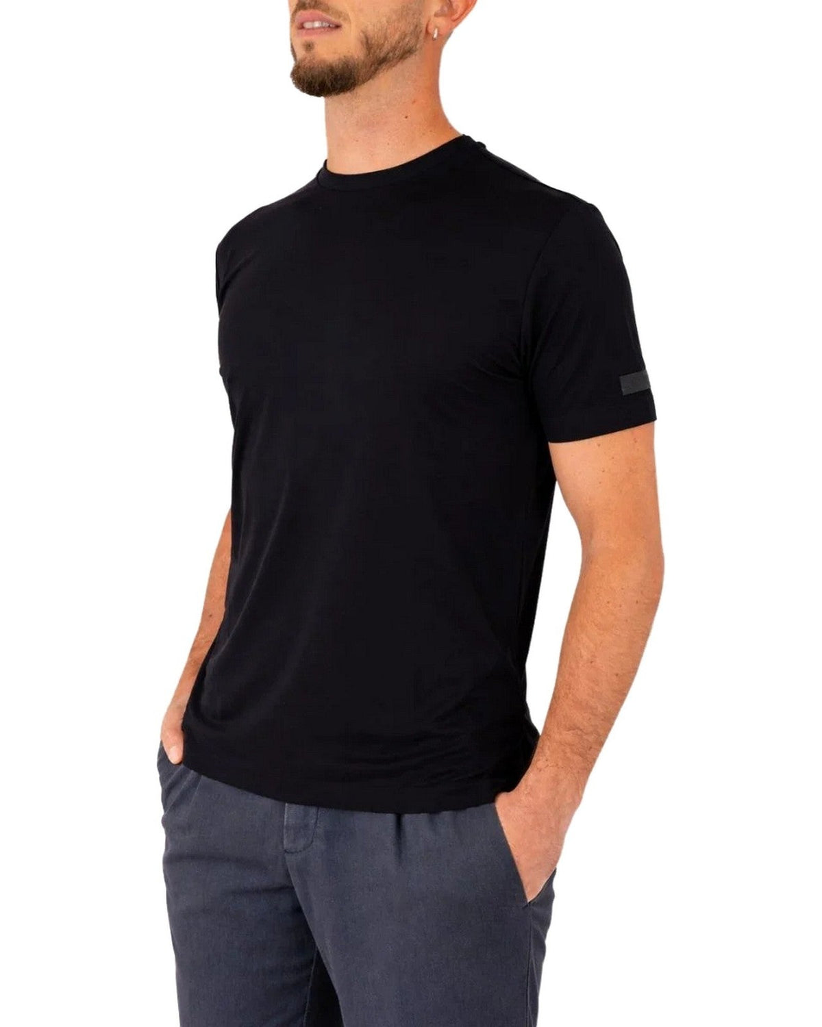 T-shirt Uomo Heskimo - T-Shirt Oxford 3D - Nero