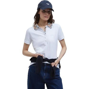 Polo Donna Barbour - Malvern Polo Shirt - Bianco-Gianni Foti