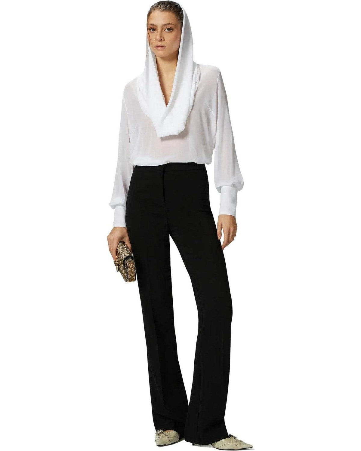 Pantaloni Donna Pinko - Hulka Pantalone Cady Tecnico - Nero