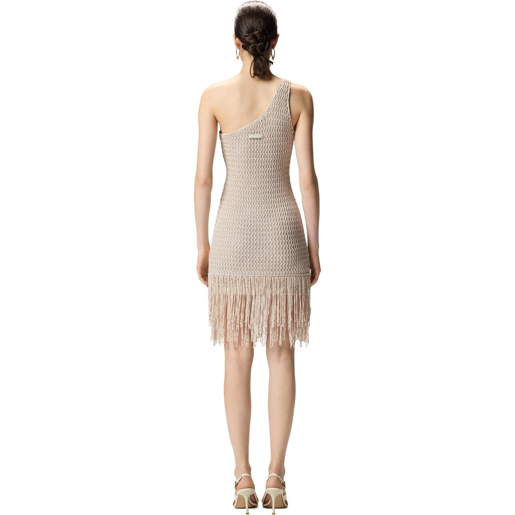 Vestiti da sera e cerimonia Donna Pinko - Juniperos Abito Openwork Lurex - Beige