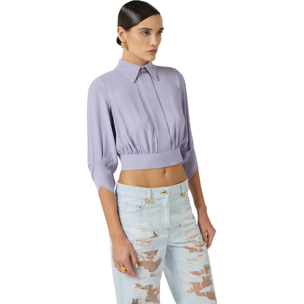 Camicie Donna Elisabetta Franchi - Camicia - Lilla-Gianni Foti