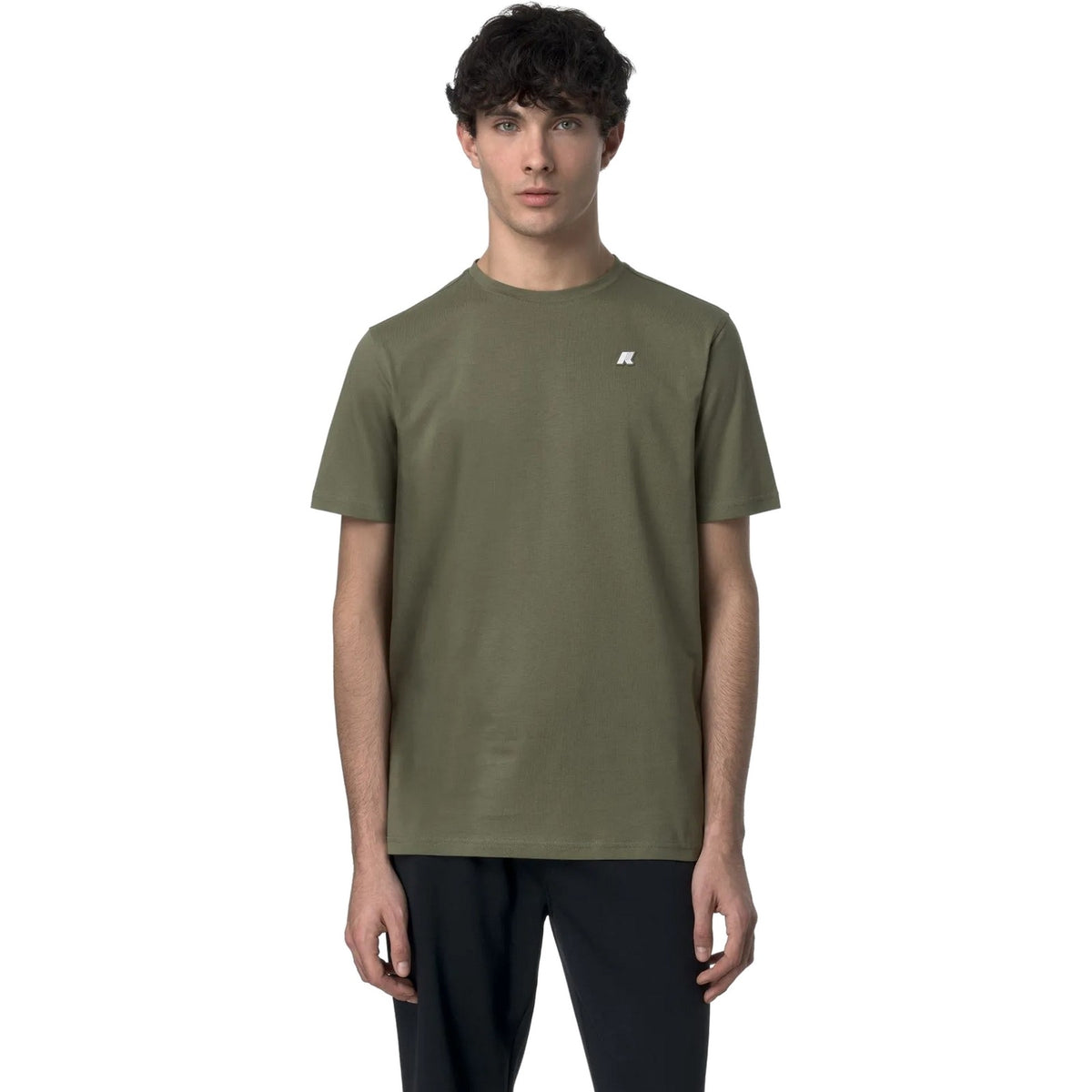 T-shirt Uomo K-Way - Odom Jersey - Verde-Gianni Foti