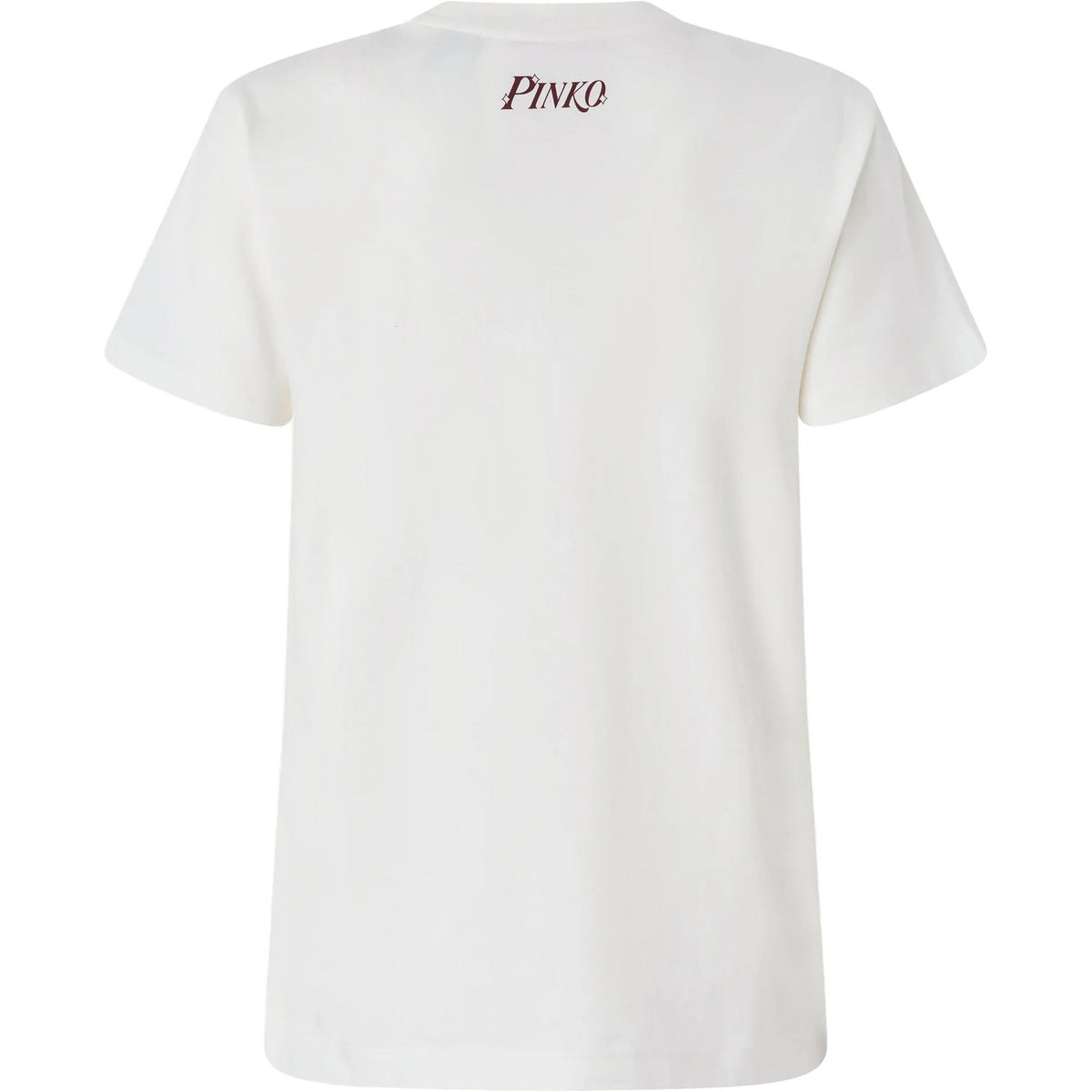 T-shirt Donna Pinko - Trapani High Trim T-Shirt Jers - Bianco
