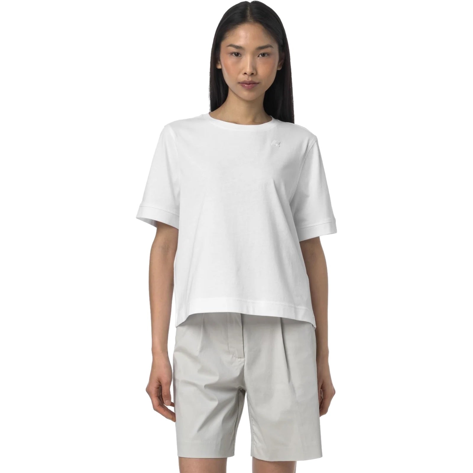 T-shirt Donna K-Way - Selune Jersey - Bianco