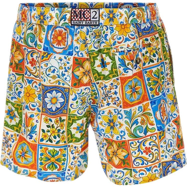 Pantaloncini e calzoncini Uomo Mc2 Saint Barth - Ultralight Swim Short 70'S Print - Multicolore