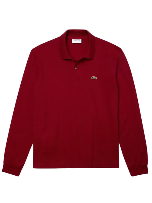 Polo Uomo Lacoste - Polo Basic Manica Lunga - Rosso