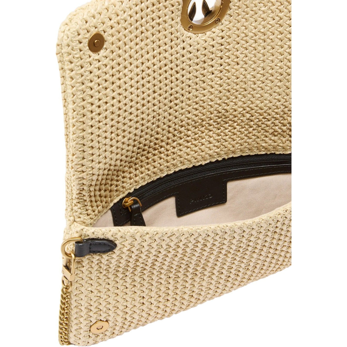Borse a spalla Donna Pinko - Click Soft Horizontal Classic - Beige