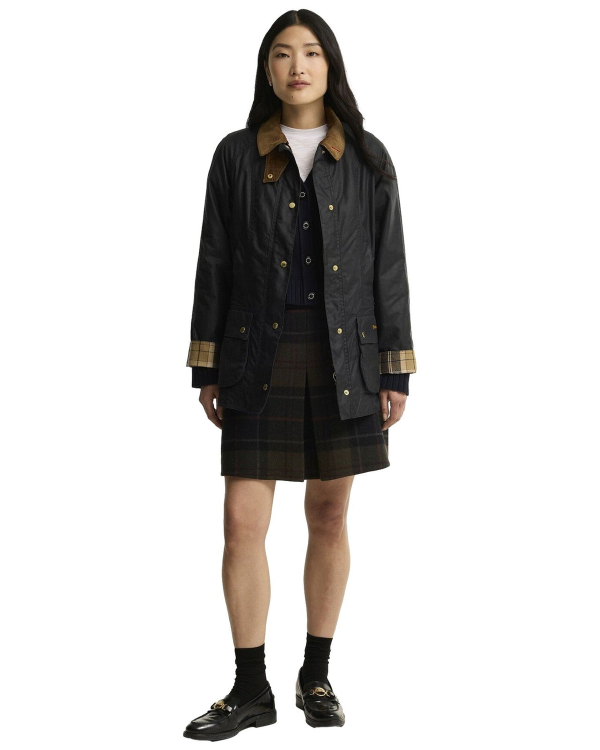 Giacche Donna Barbour - Icons Beadnell Wax Jacket - Blu