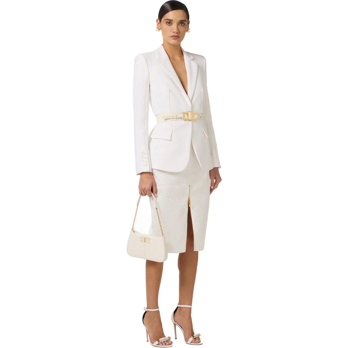 Giacche Donna Elisabetta Franchi - Giacca - Avorio-Gianni Foti