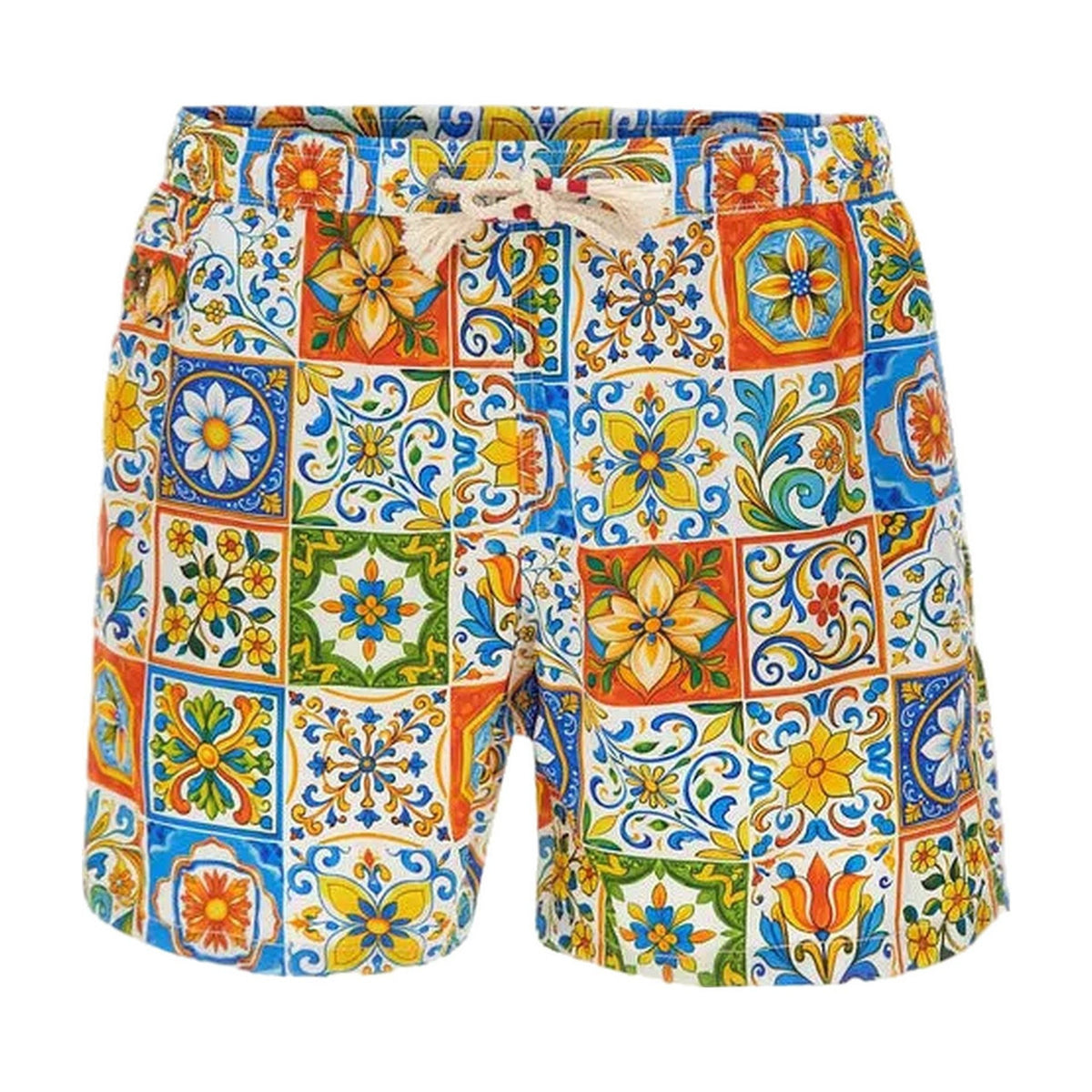 Pantaloncini e calzoncini Uomo Mc2 Saint Barth - Ultralight Swim Short 70'S Print - Multicolore