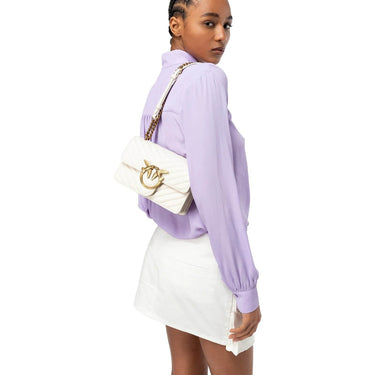 Borse a mano Donna Pinko - Love One Mini Dc Sheep Nappa C - Bianco di Pinko su Gianni Foti