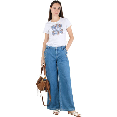 Pantaloni Donna Liu Jo - Pantalone denim - Blu-Gianni Foti