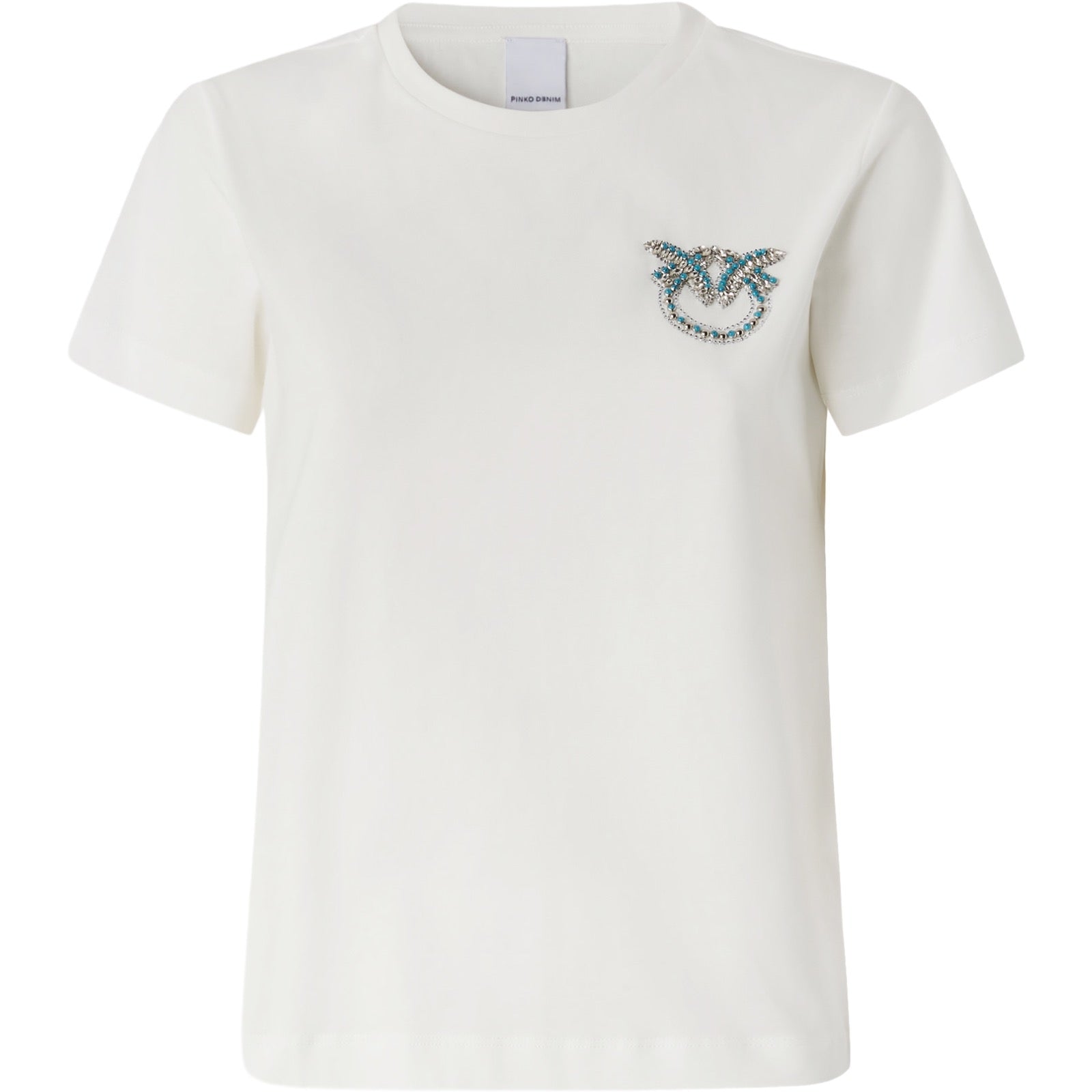 T-shirt Donna Pinko - Nambrone T-Shirt Jersey Logo B - Bianco