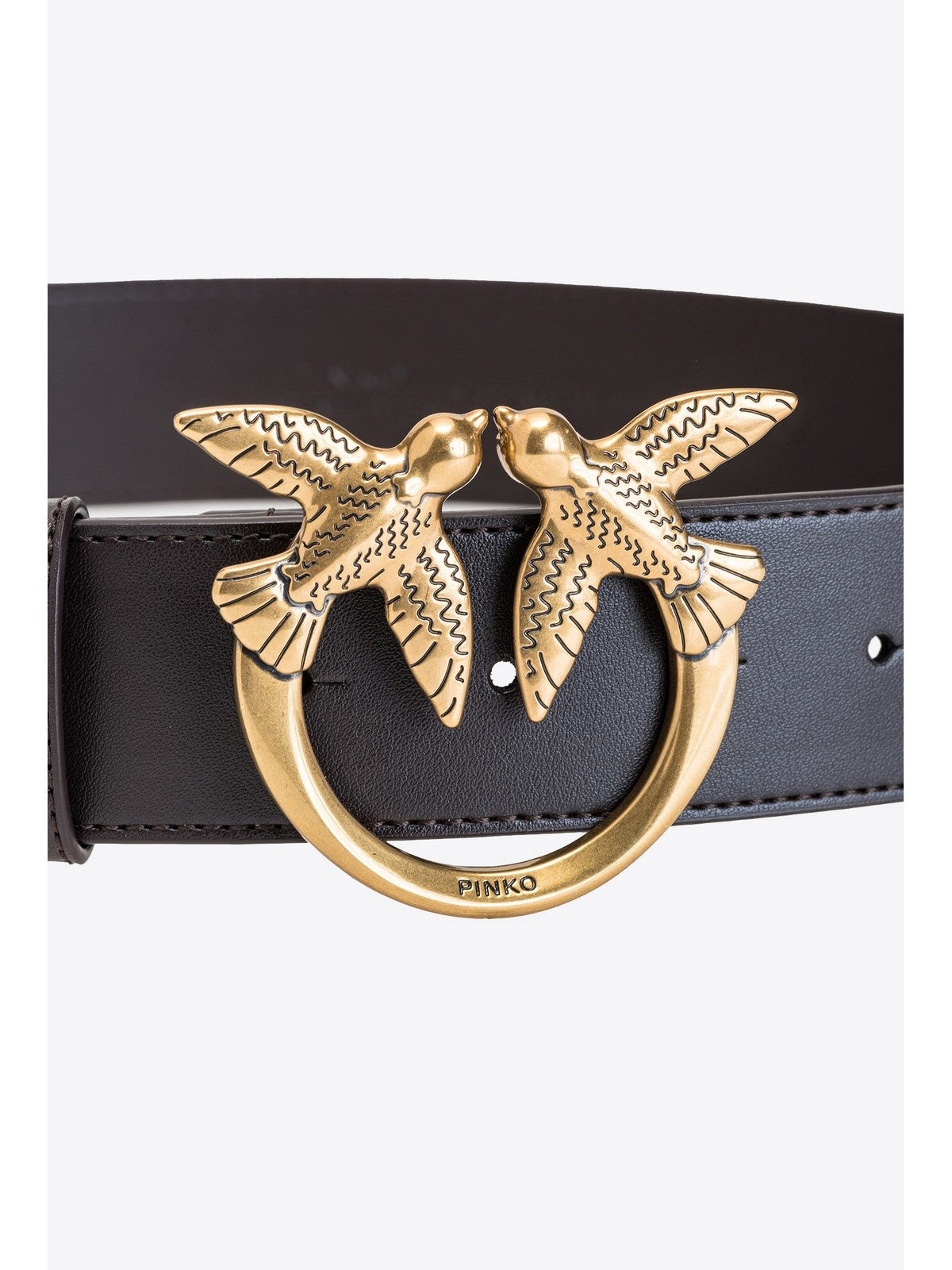 Cinture Donna Pinko - Love Berry Simply H4 Belt Vite - Marrone