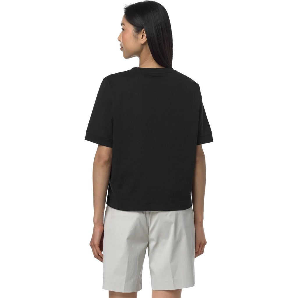 T-shirt Donna K-Way - Selune Jersey - Nero-Gianni Foti