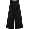 Pantaloni Donna Twinset - Pantalone Largo Con Cintura Staccabile - Nero
