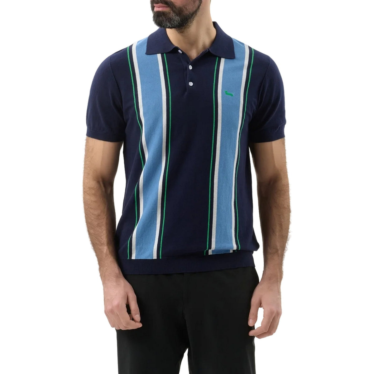 Polo Uomo Harmont & Blaine - Polo a righe - Blu-Gianni Foti