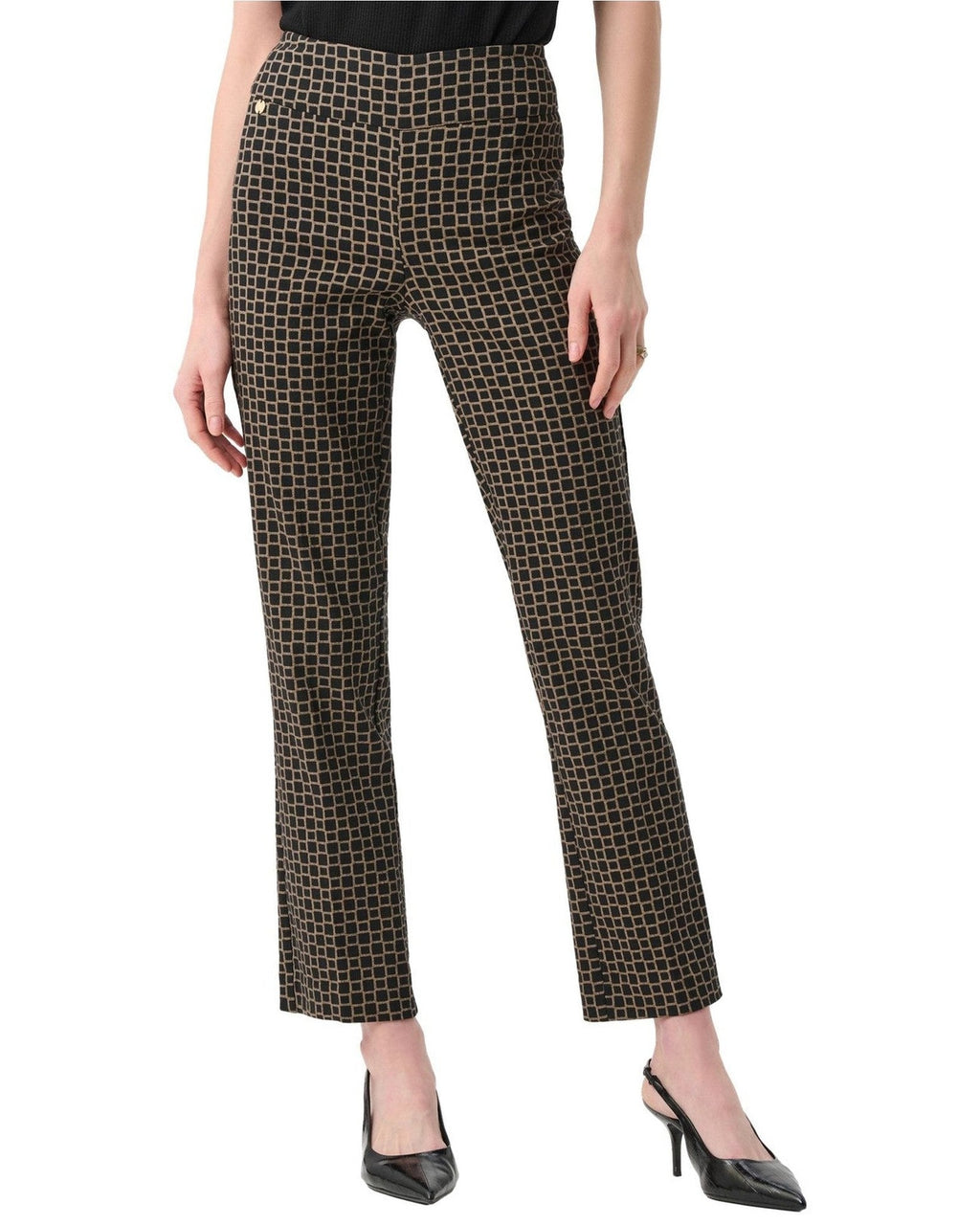 Pantaloni Donna Joseph Ribkoff - Lds Pant - Nero/Cammello
