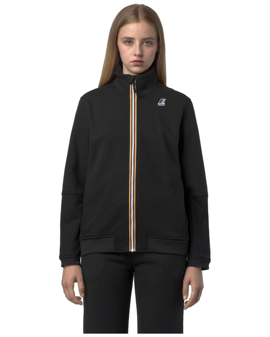 Felpe senza cappuccio Uomo K-Way - Pepin Brushed Pc - Nero