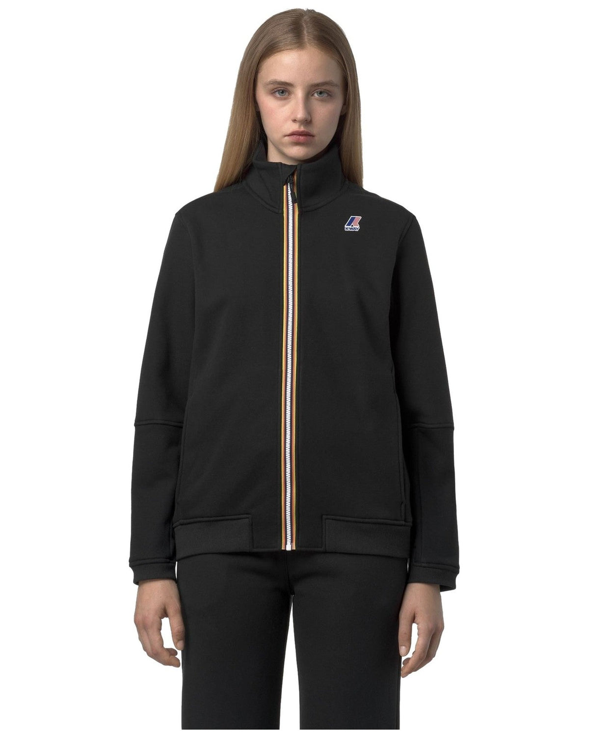 Felpe senza cappuccio Uomo K-Way - Pepin Brushed Pc - Nero