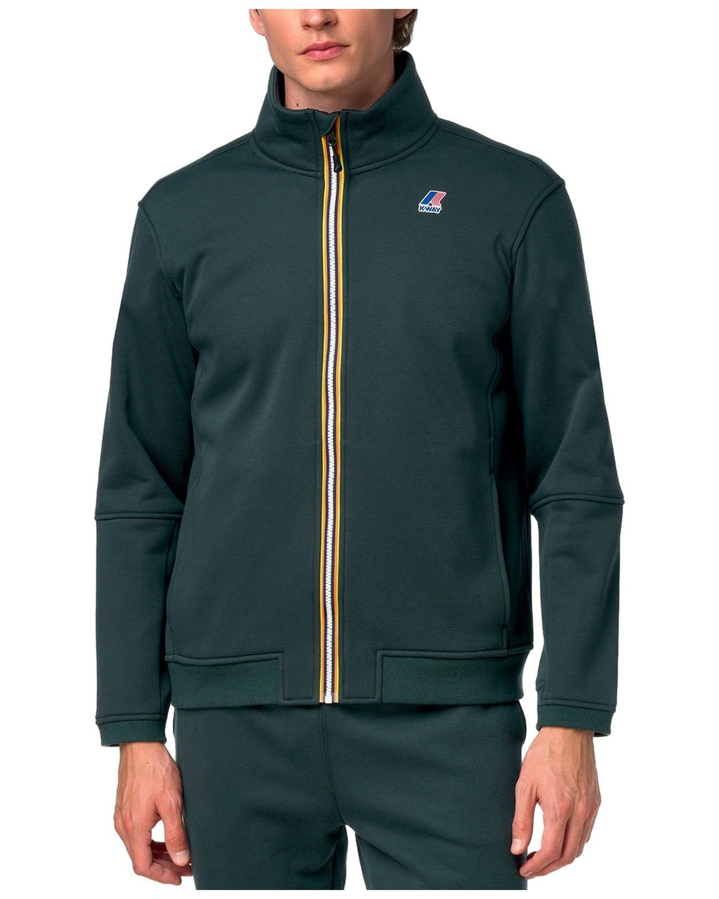 Felpe senza cappuccio Uomo K-Way - Pepin Brushed Pc - Verde