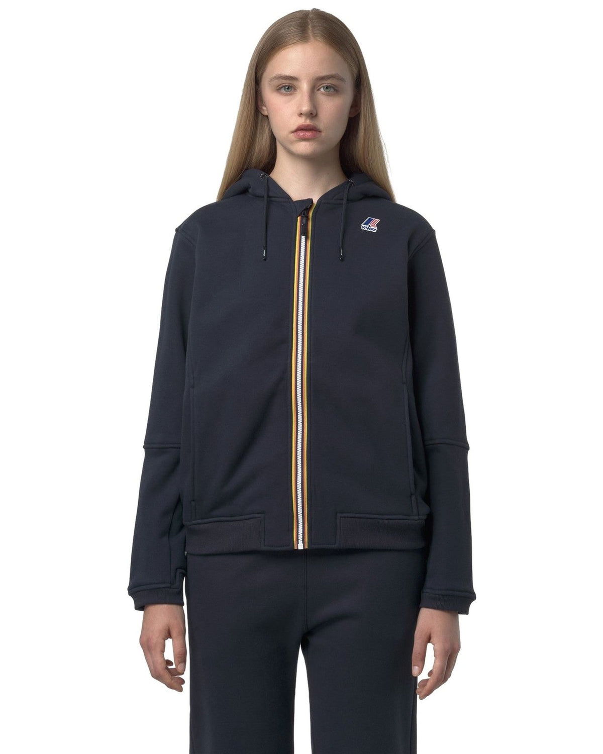 Felpe con cappuccio Uomo K-Way - Prosper Brushed Pc - Blu