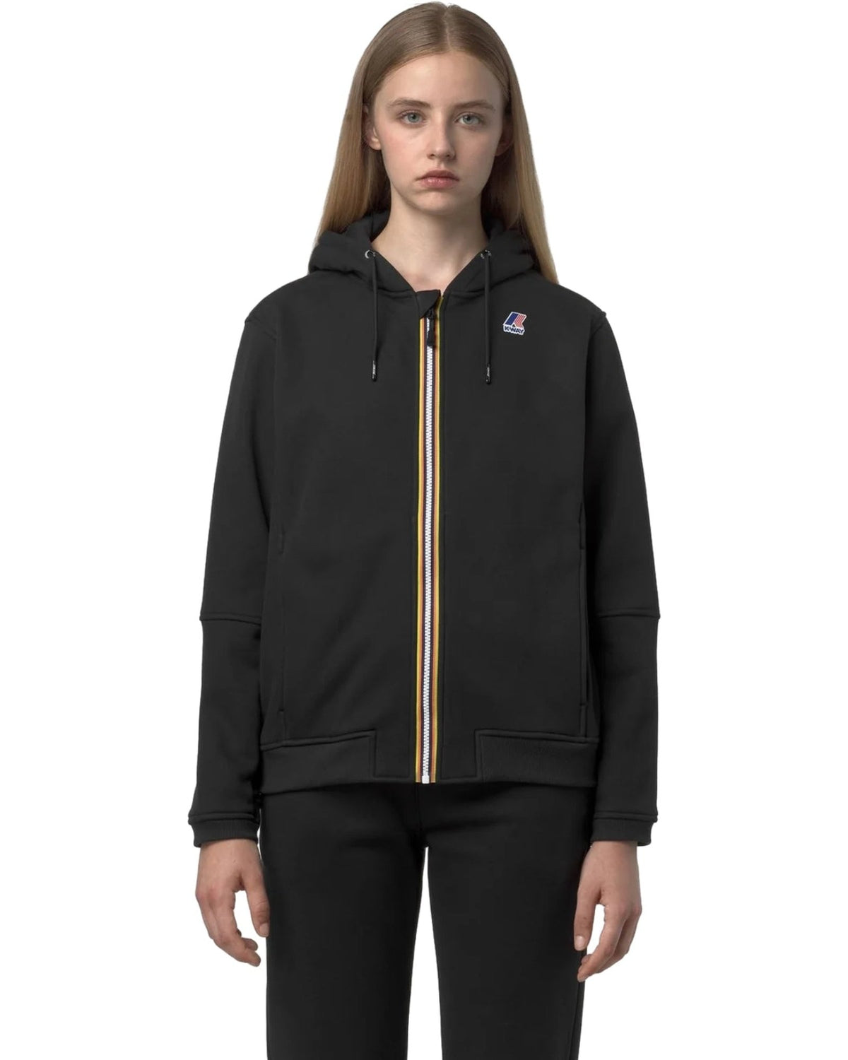 Felpe con cappuccio Uomo K-Way - Prosper Brushed Pc - Nero