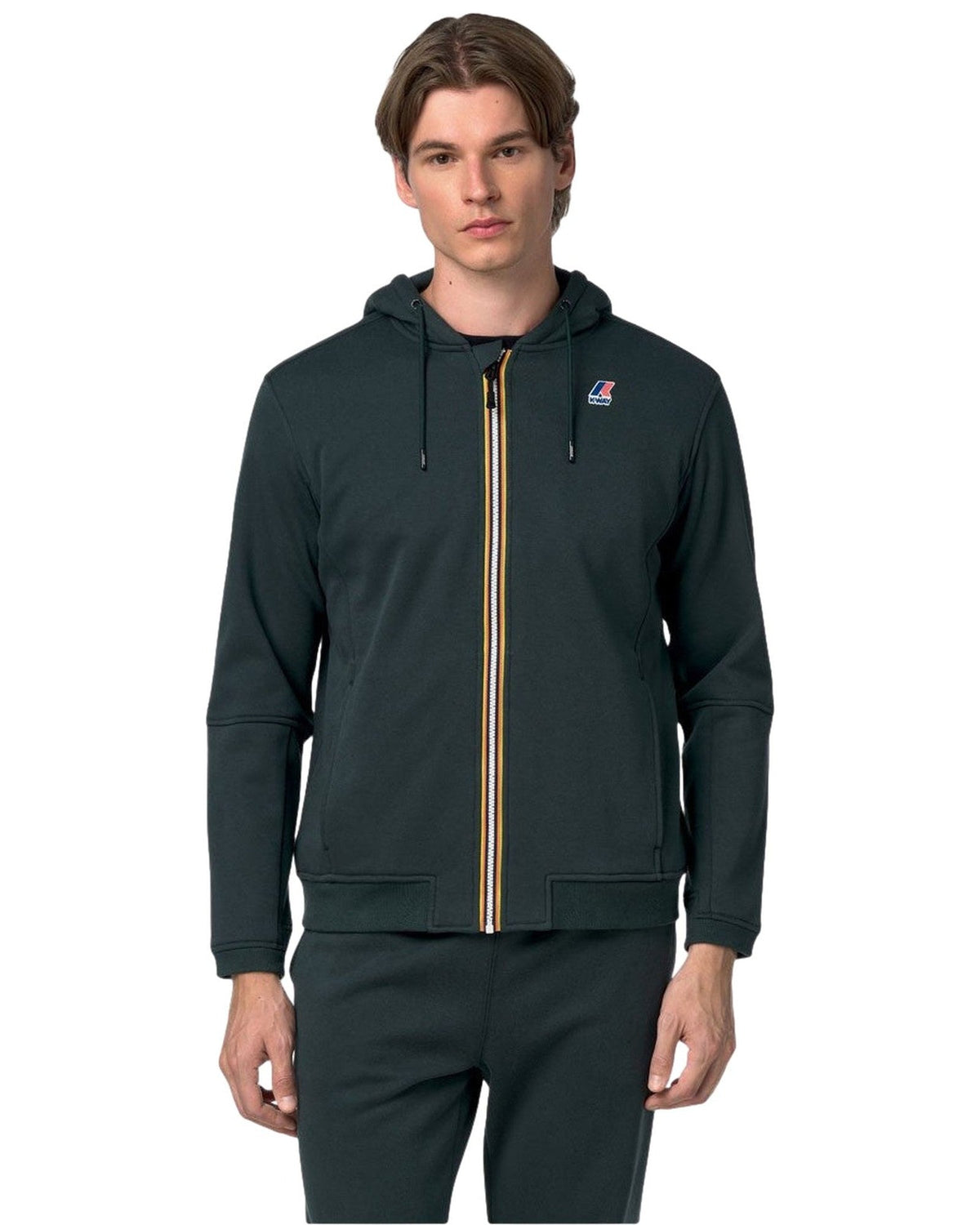 Felpe con cappuccio Uomo K-Way - Prosper Brushed Pc - Verde