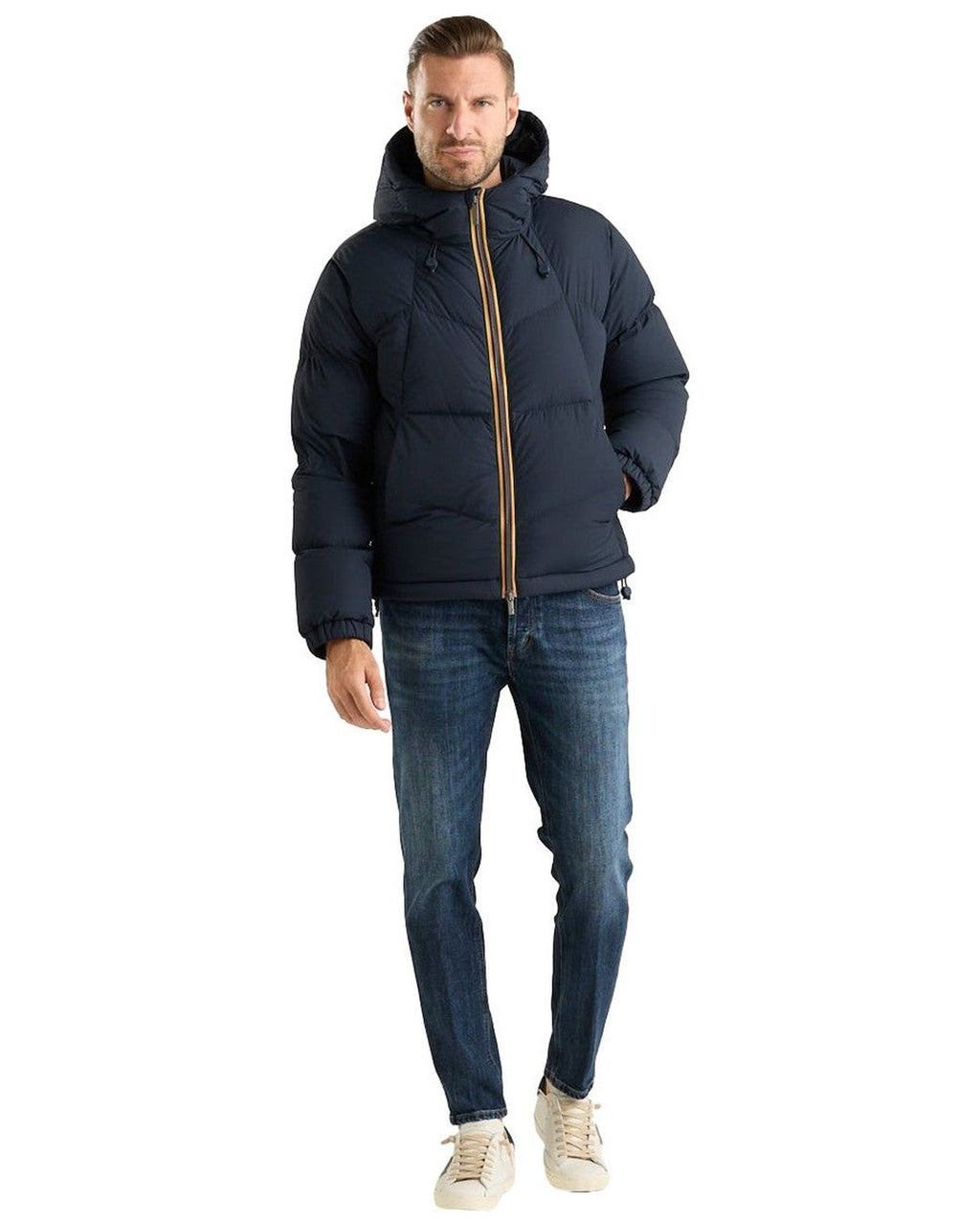 Giubbotti Uomo K-Way - Quill Fancy Nylon - Blu