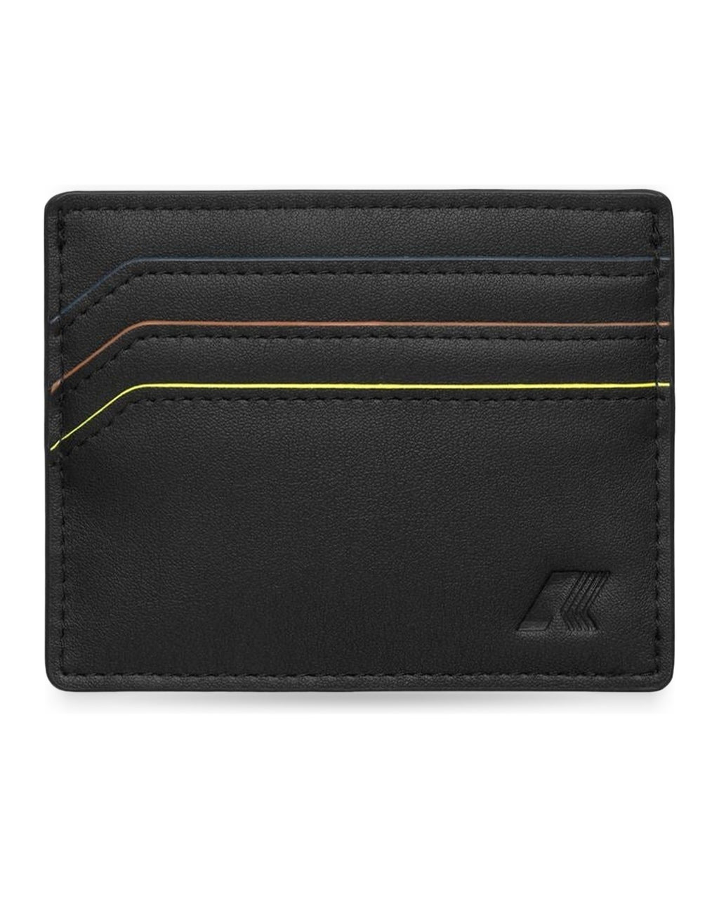 Porta carte di credito Unisex K-Way - Rou - Nero