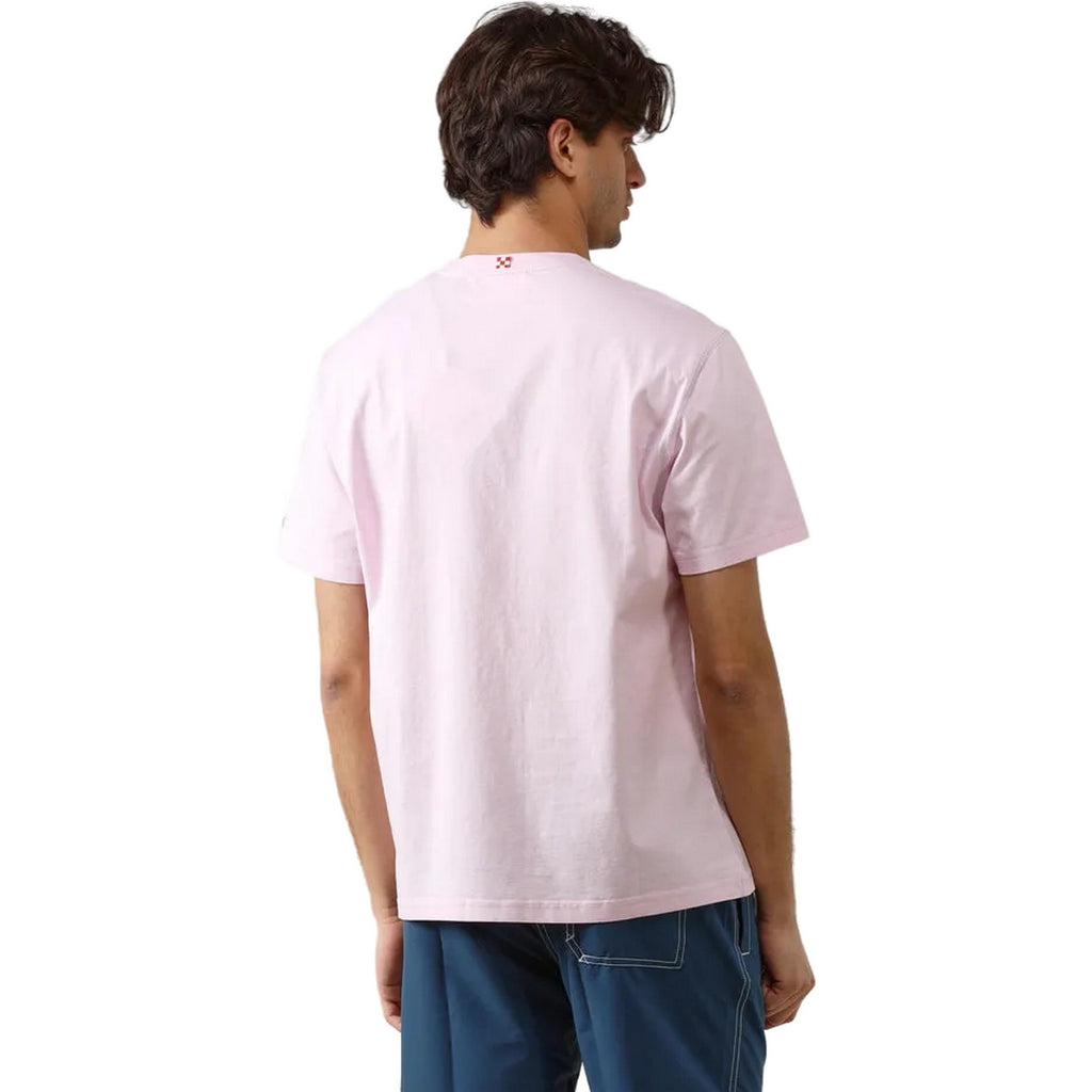 T-shirt Uomo Mc2 Saint Barth - T-Shirt With Embroidery - Rosa