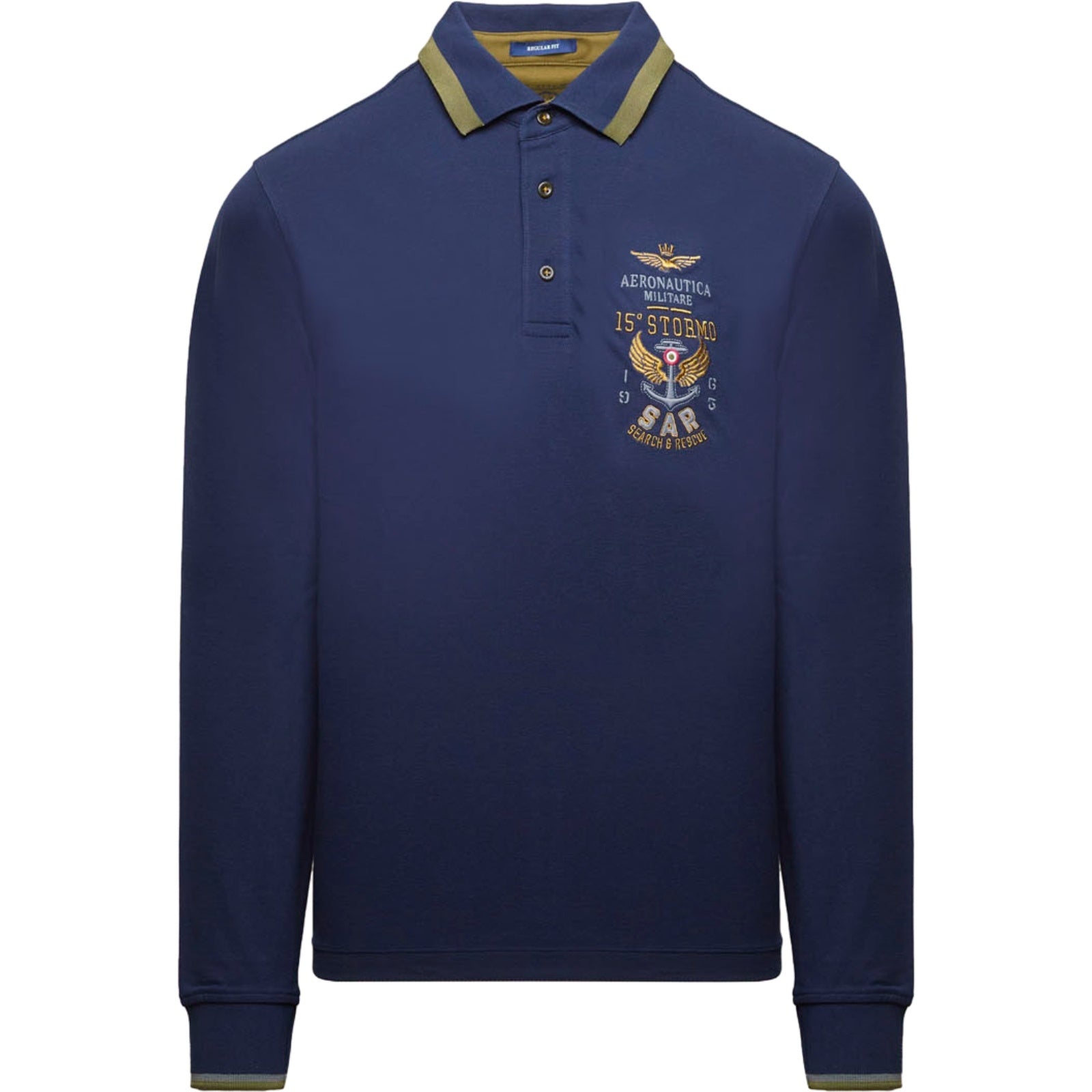 Polo a manica lunga Uomo Aeronautica Militare - Polo Manica Lunga - Blu