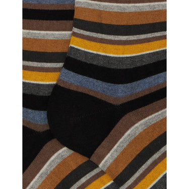 Calze Uomo Gallo - Uomo Lungo Co/Ws Riga Multic - Nero-Gianni Foti