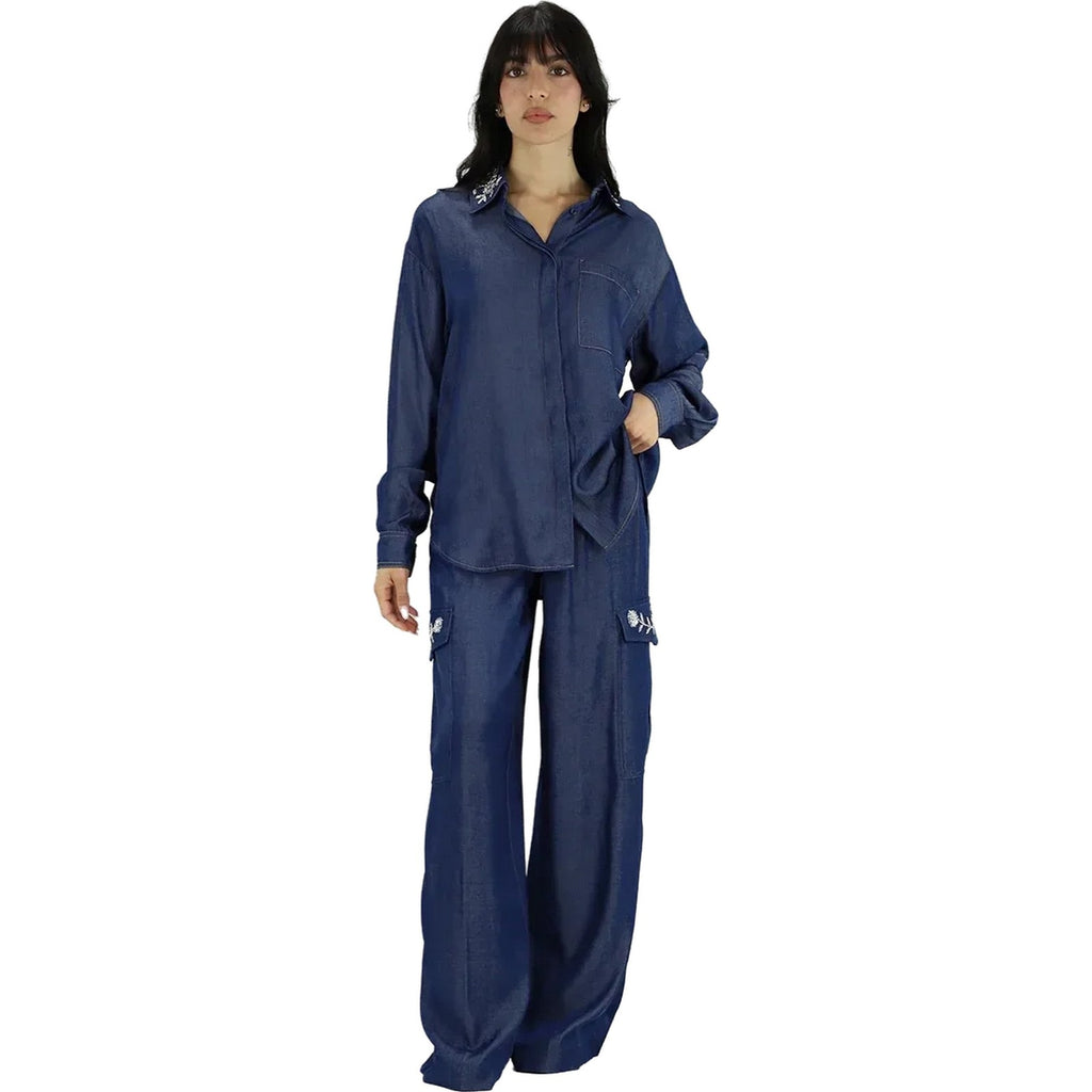 Pantaloni Donna Liu Jo - Pantalone denim - Blu-Gianni Foti
