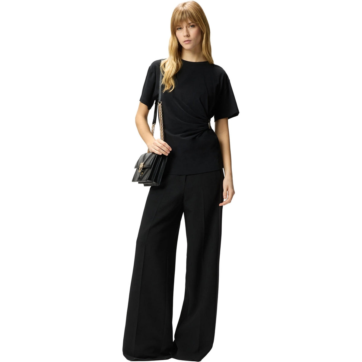 Maglie Donna Pinko - Mary Maglia Jersey Cotone Stre - Nero