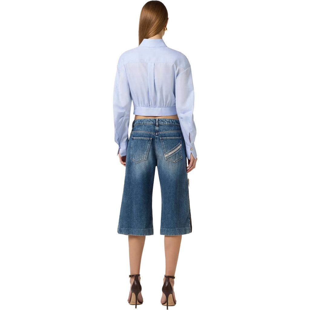 Pantaloni Donna Elisabetta Franchi - Pantalone mod. jeans - Blu