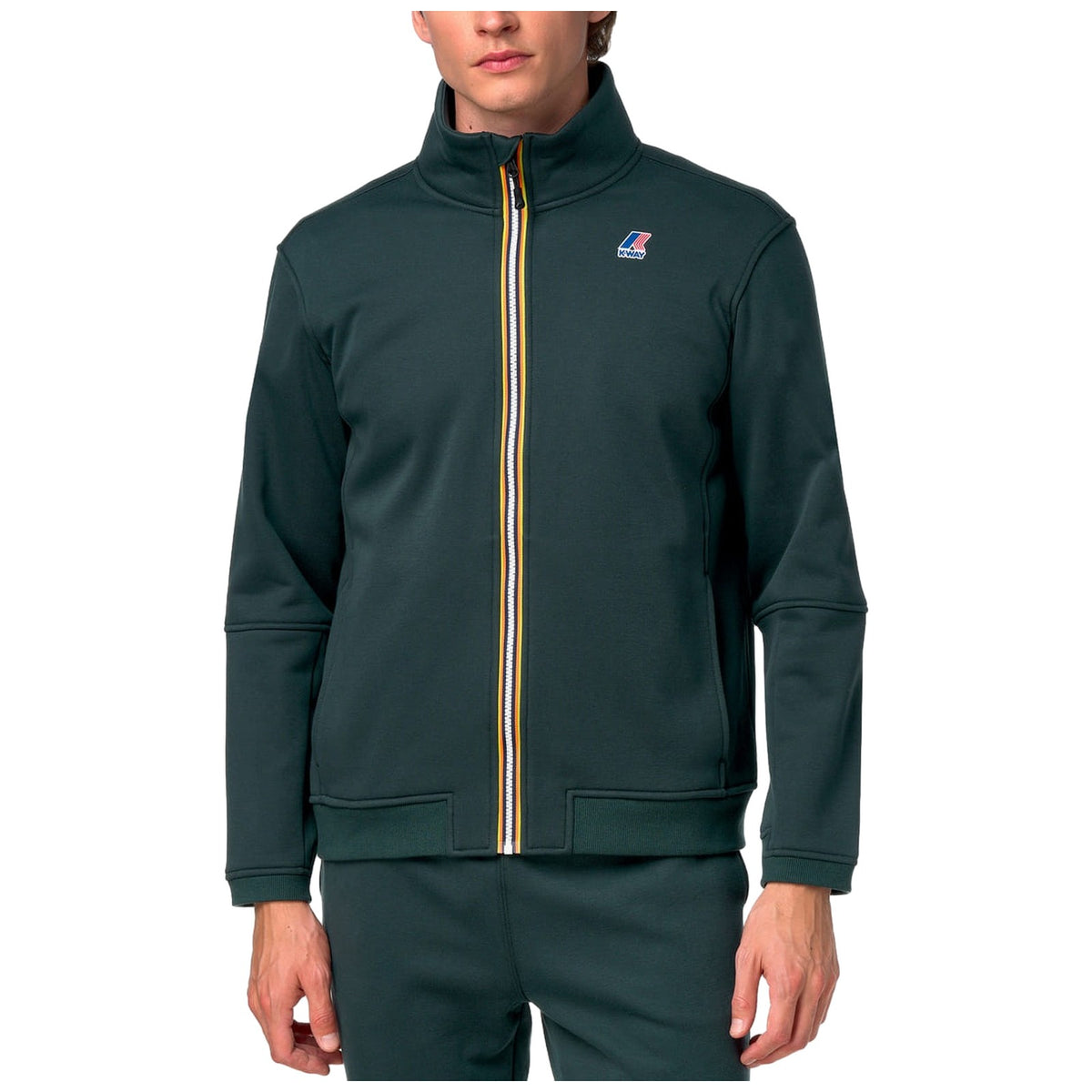 Felpe senza cappuccio Uomo K-Way - Pepin Brushed Pc - Verde