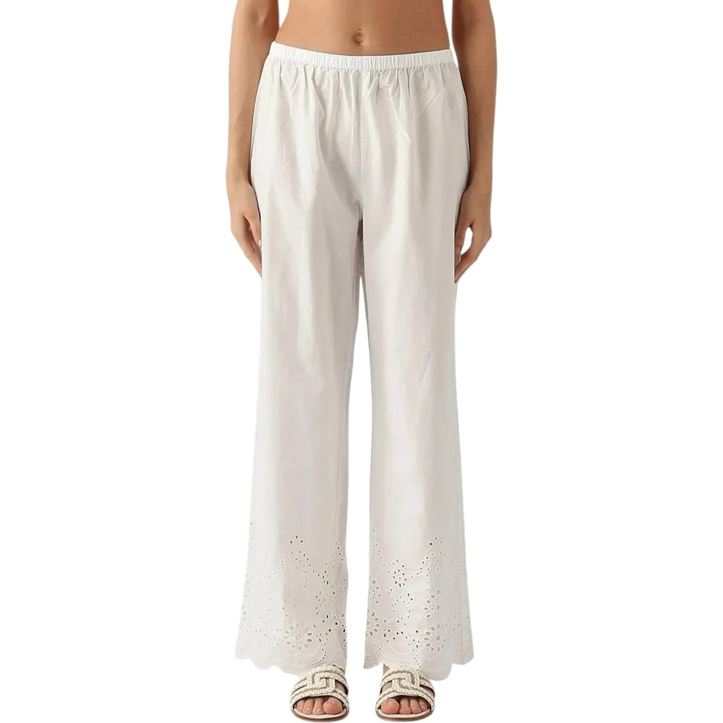 Pantaloni Donna Mc2 Saint Barth - Woman Pant Pullup - Bianco